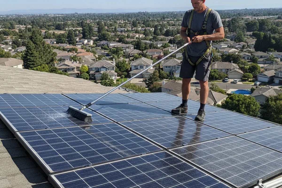 Residential Solar Panel Cleaning in Santa Clara